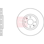 Apec 2 x Vented Front Brake Discs DSK2573