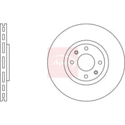 Apec 2 x Vented Front Brake Discs DSK2573