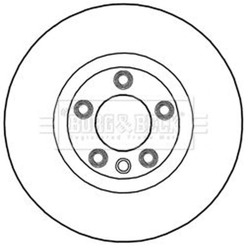 Borg & Beck 2 x Vented Front Brake Discs BBD5757S