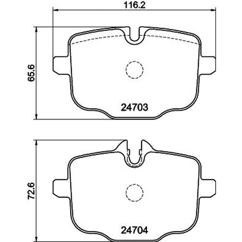Mintex Rear Brake Pad Set MDB3763