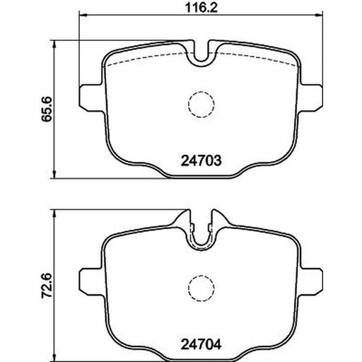 Mintex Rear Brake Pad Set MDB3763