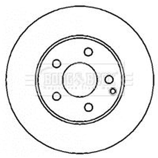 Borg & Beck 2 x Vented Front Brake Discs BBD4352