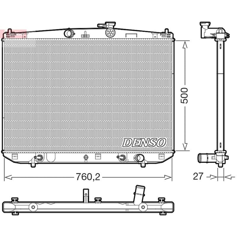 Denso Engine Radiator DRM51020