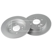 Borg & Beck 2 x Solid Rear Brake Discs BBD5672