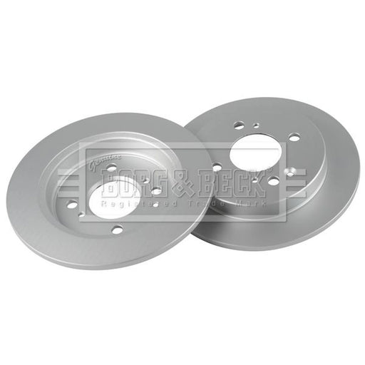 Borg & Beck 2 x Solid Rear Brake Discs BBD5672