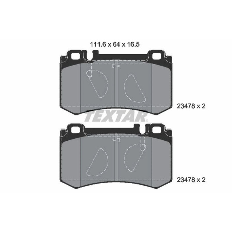 Textar Rear Brake Pad Set 2347801
