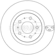 Borg & Beck 2 x Vented Front Brake Discs BBD6241S