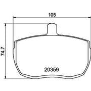 DON Front Brake Pad Set PCP1693