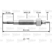 Valeo Diesel Engine Glow Plug 345145