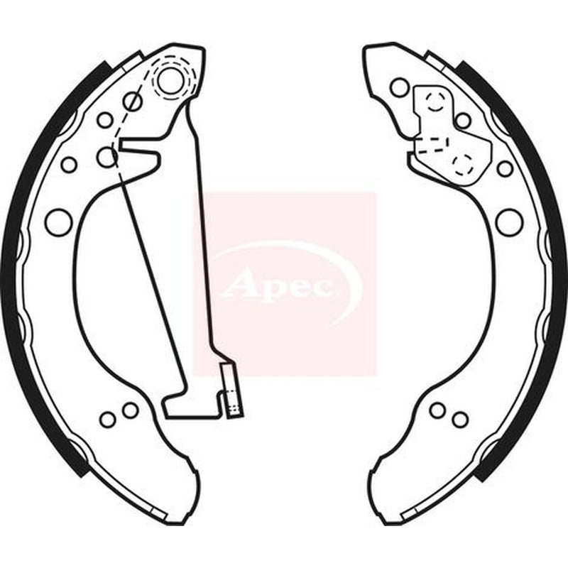 Apec Brake Shoe Set Axle Kit SHU480
