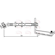 Apec Brake Hydraulic Hose Line Rear Right HOS3544