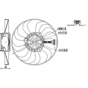 Mahle Engine Cooling Fan CFF 167 000S
