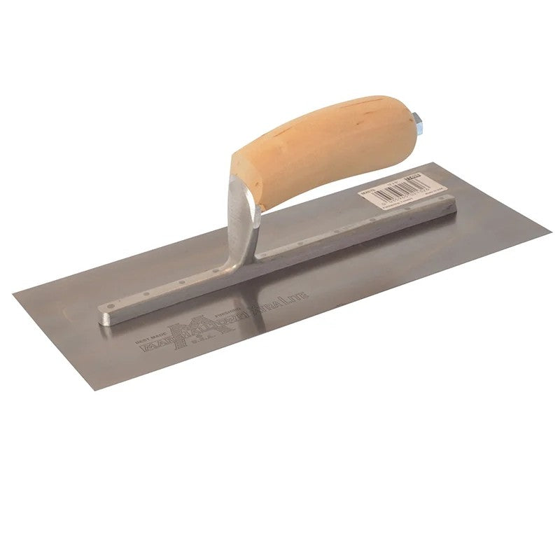 Marshalltown MXS7 Plasterer's Finishing Trowel Wooden Handle 12 x 5in - MXS7