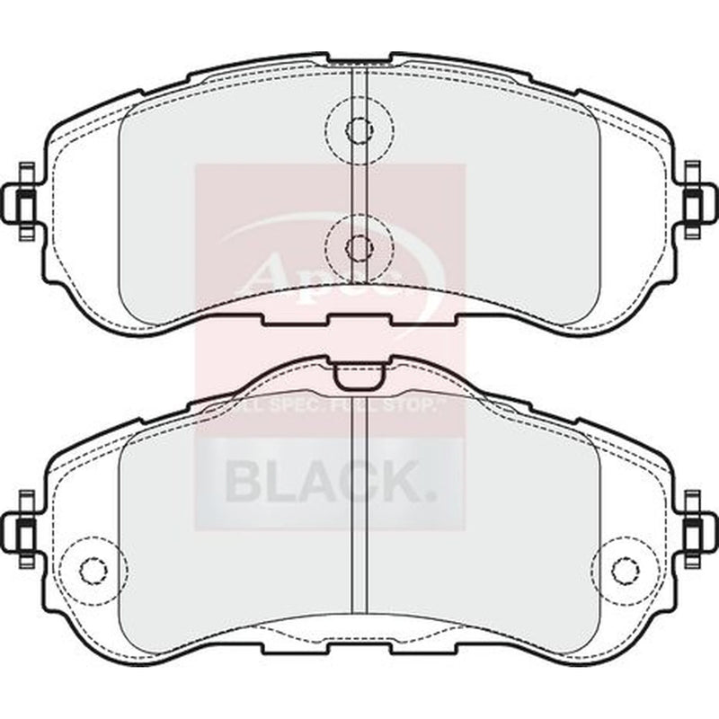 Apec Front Brake Pad Set PAD1971B