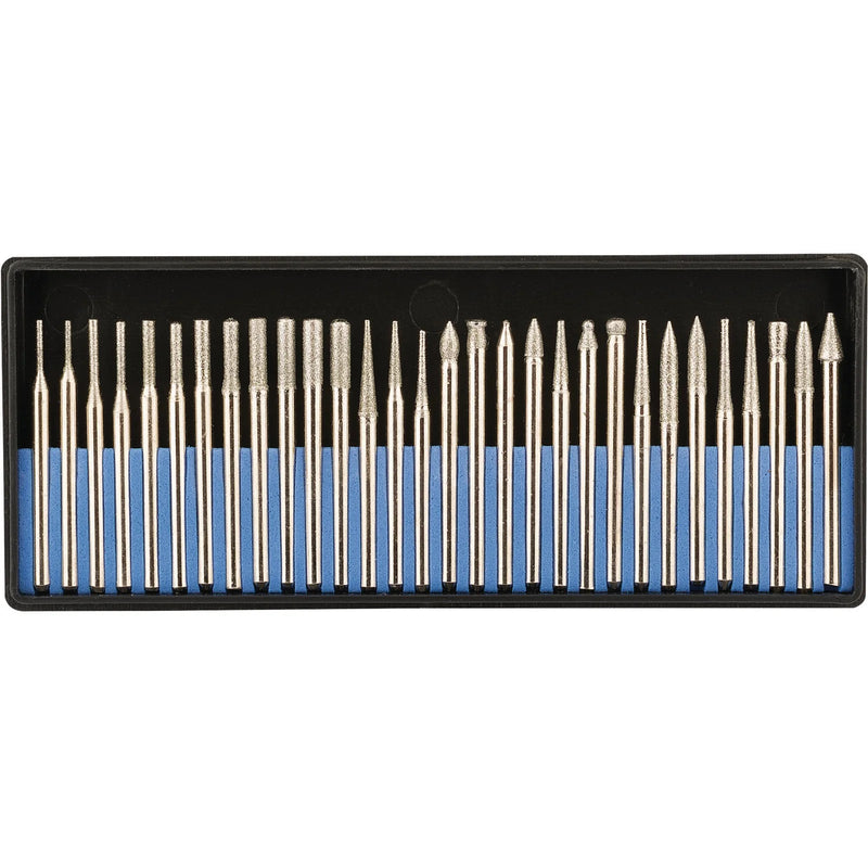 Draper Diamond Burr Set 30 Piece 1/8" Shank