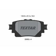 Textar Rear Brake Pad Set 2058201