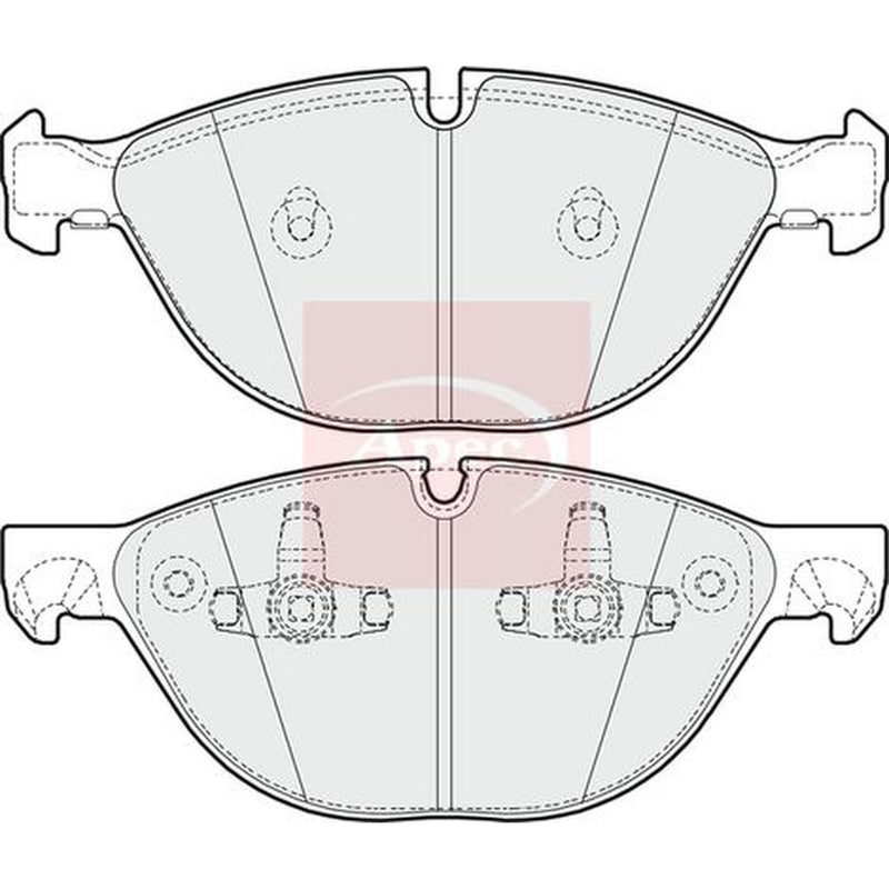 Apec Front Brake Pad Set PAD1615