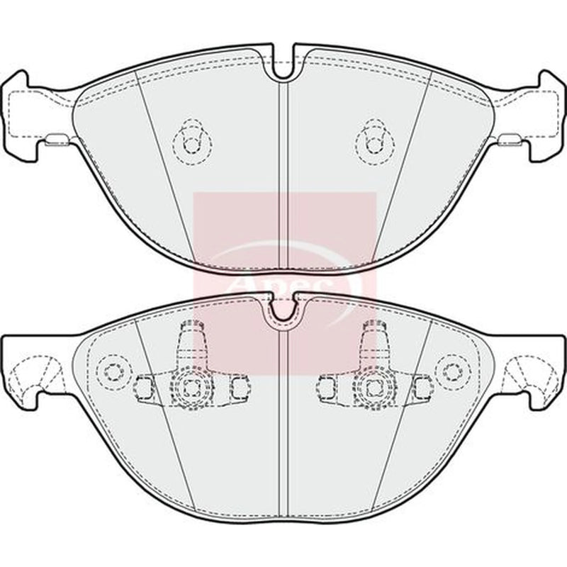 Apec Front Brake Pad Set PAD1615