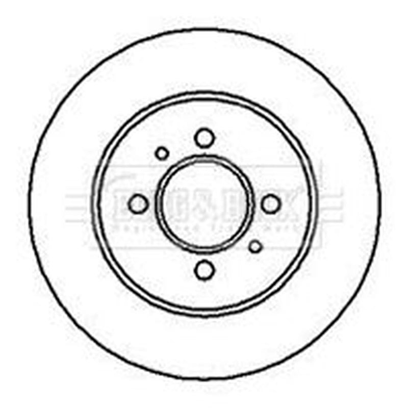 Borg & Beck 2 x Rear Brake Discs BBD5101