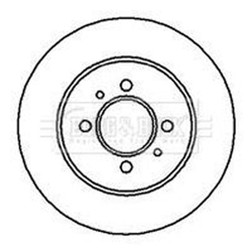 Borg & Beck 2 x Rear Brake Discs BBD5101