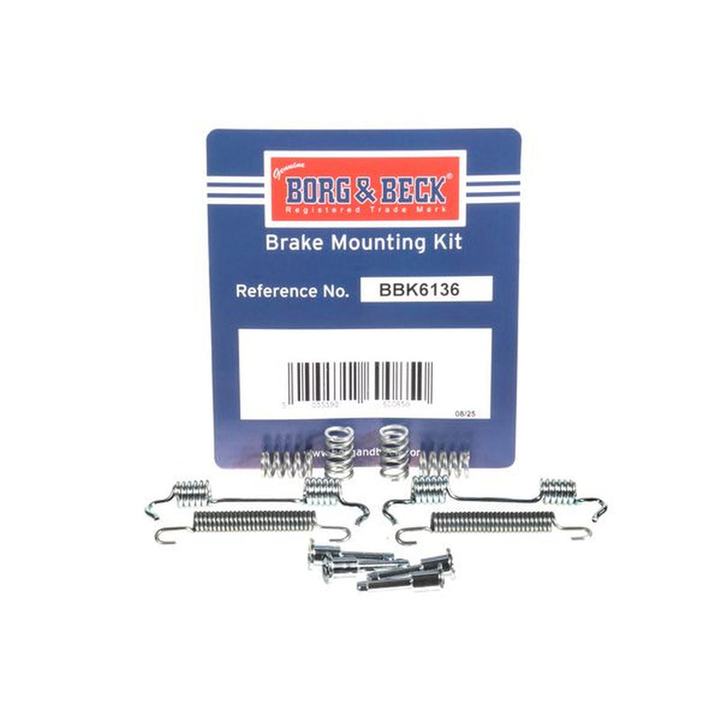 Borg & Beck Parking Brake Shoe Accessory Kit Rear BBK6136