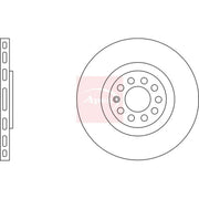 Apec 2 x Vented Front Brake Discs DSK2031