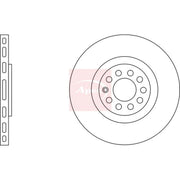 Apec 2 x Vented Front Brake Discs DSK2031