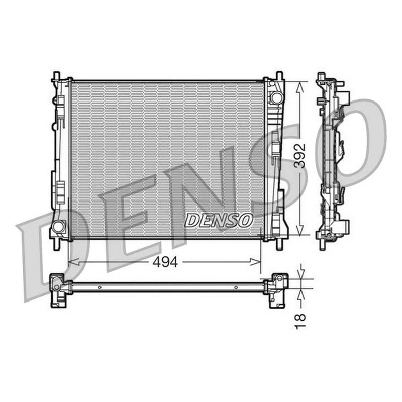 Denso Engine Radiator DRM23079