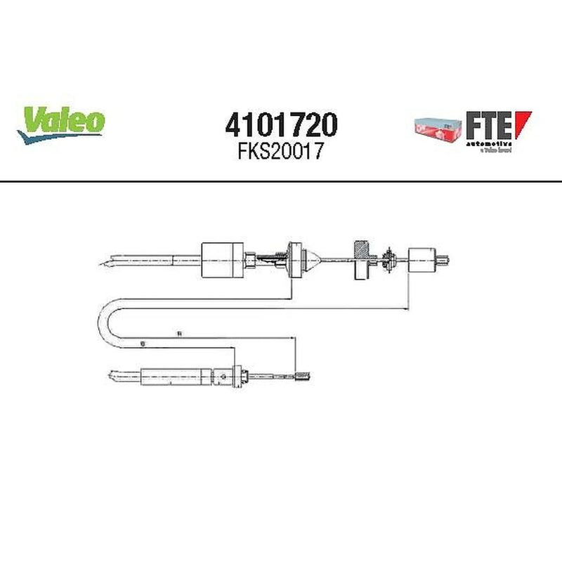 Valeo Clutch Control Cable Pull 4101720