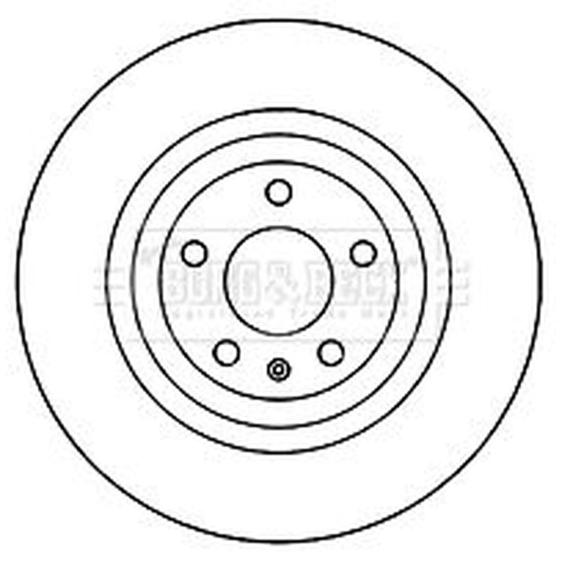 Borg & Beck 2 x Vented Rear Brake Discs BBD5949S