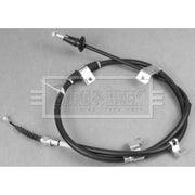 Borg & Beck Handbrake Cable Left Rear BKB3746