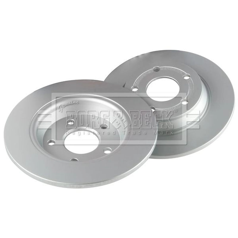 Borg & Beck 2 x Solid Rear Brake Discs BBD5548