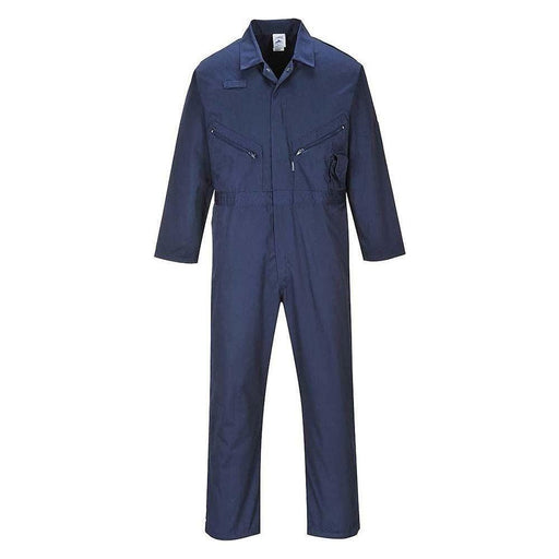 Portwest Polycotton Zip Coverall - Navy - XXXX Large (Regular) Portwest  - Town Parts