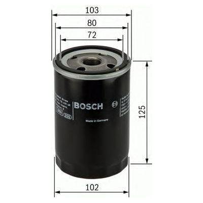 Genuine Bosch Car Oil Filter P2062 Fits Ford Usa Ranger Tddi - 2.5 - 98-06 09864 Bosch  - Town Parts