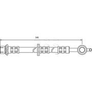 Apec Brake Hydraulic Hose Line Front Right HOS3511