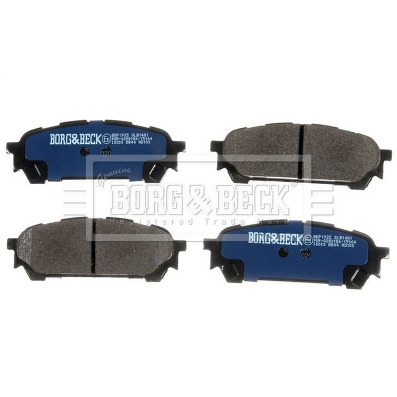 Borg & Beck 4 x Rear Brake Pad Set BBP1935