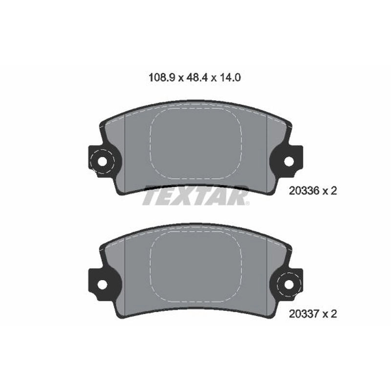 Textar Rear Brake Pad Set 2033602