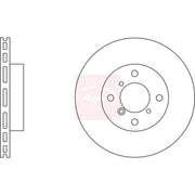 Apec 2 x Vented Front Brake Discs DSK2073