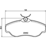 Mintex Front Brake Pad Set MDB1701