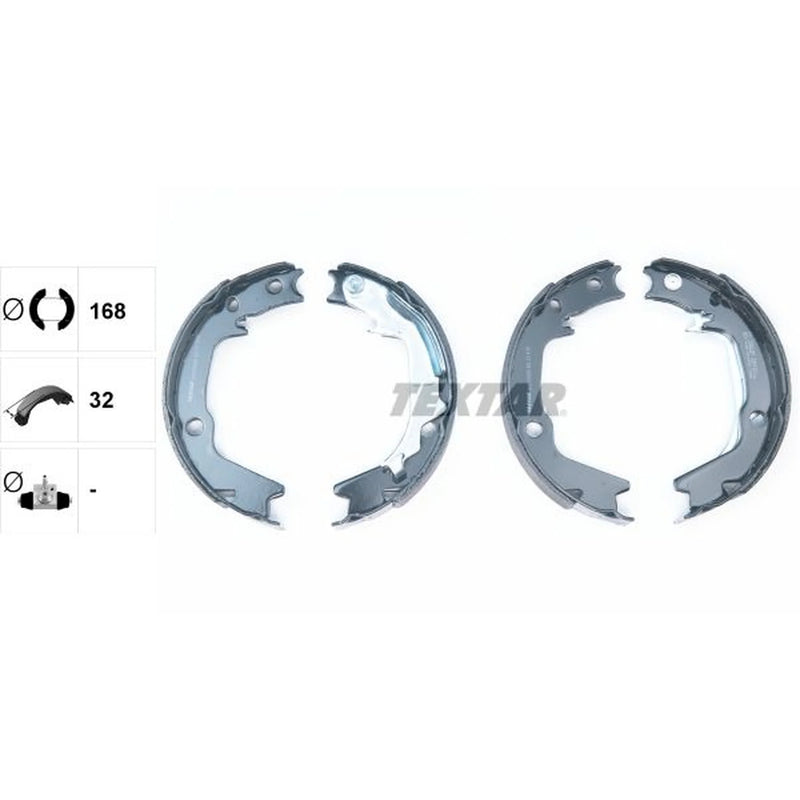Textar Parking Brake Shoe Set 91070300