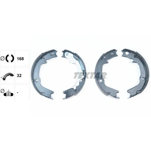 Textar Parking Brake Shoe Set 91070300