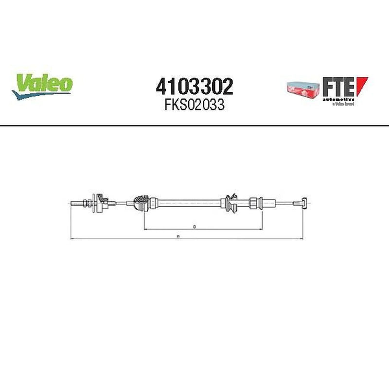 Valeo Clutch Control Cable Pull 4103302