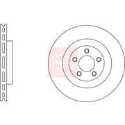 Apec 2 x Vented Front Brake Discs DSK2632