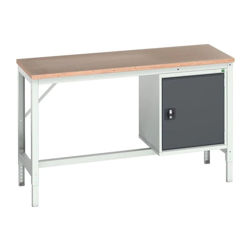 Bott Verso Adjustable Bench with Cupboard, mpx Top 1500 x 600mm - Q16921664.19
