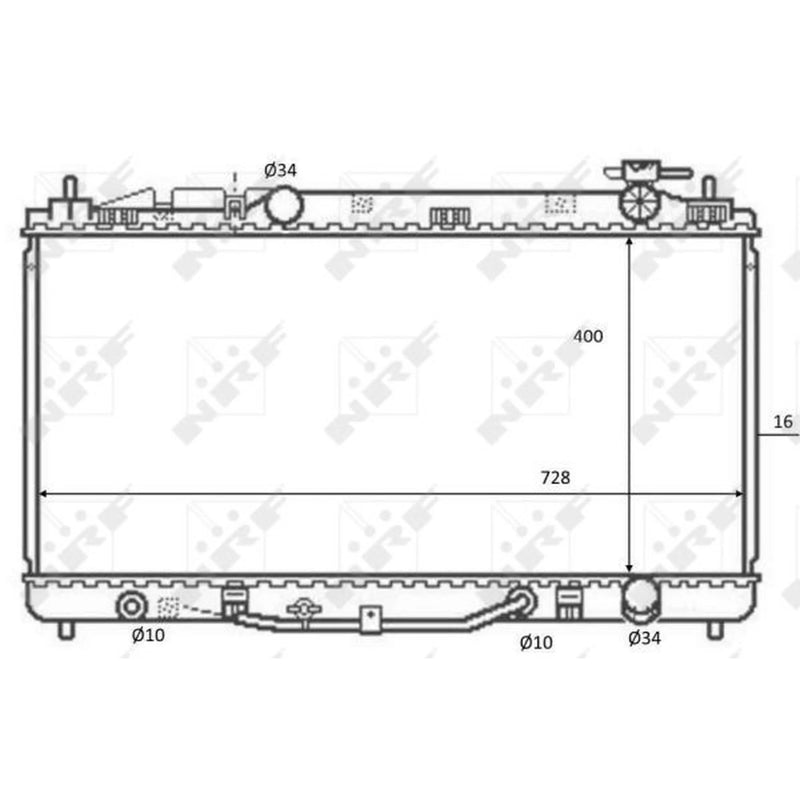 NRF Engine Radiator 59079