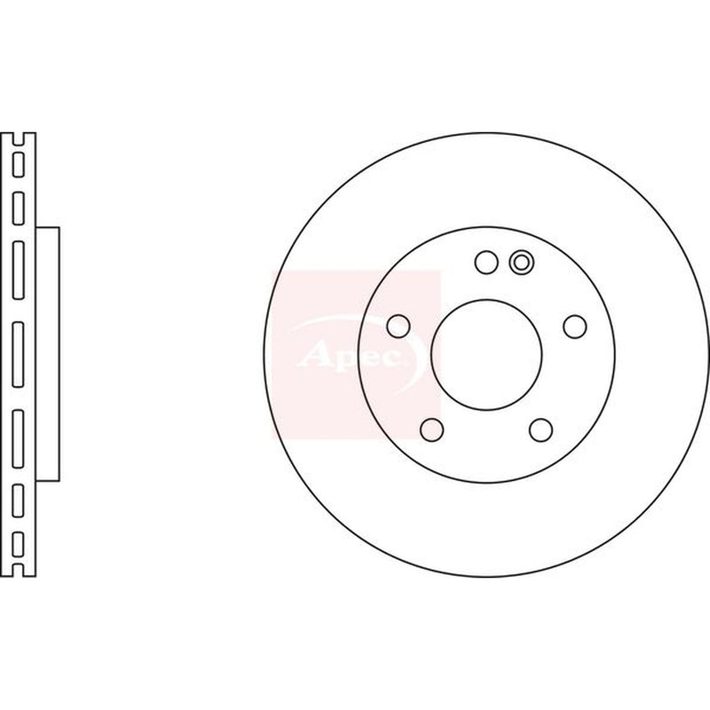 Apec 2 x Front Brake Discs DSK2403