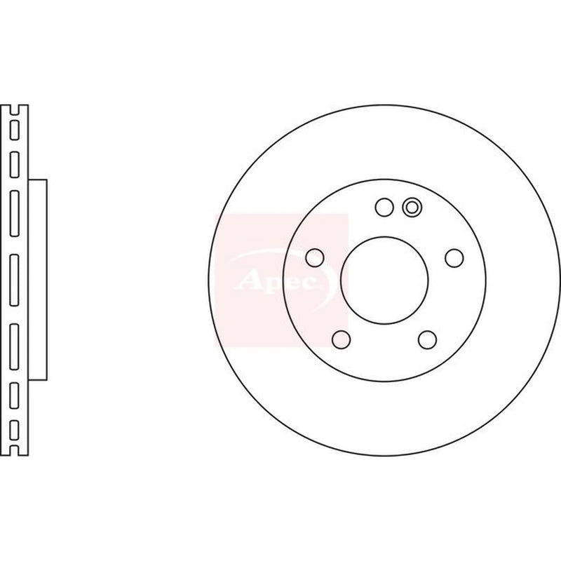 Apec 2 x Front Brake Discs DSK2403