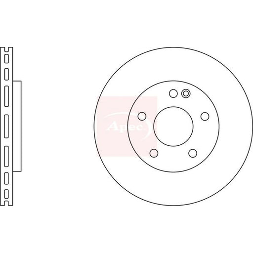 Apec 2 x Front Brake Discs DSK2403