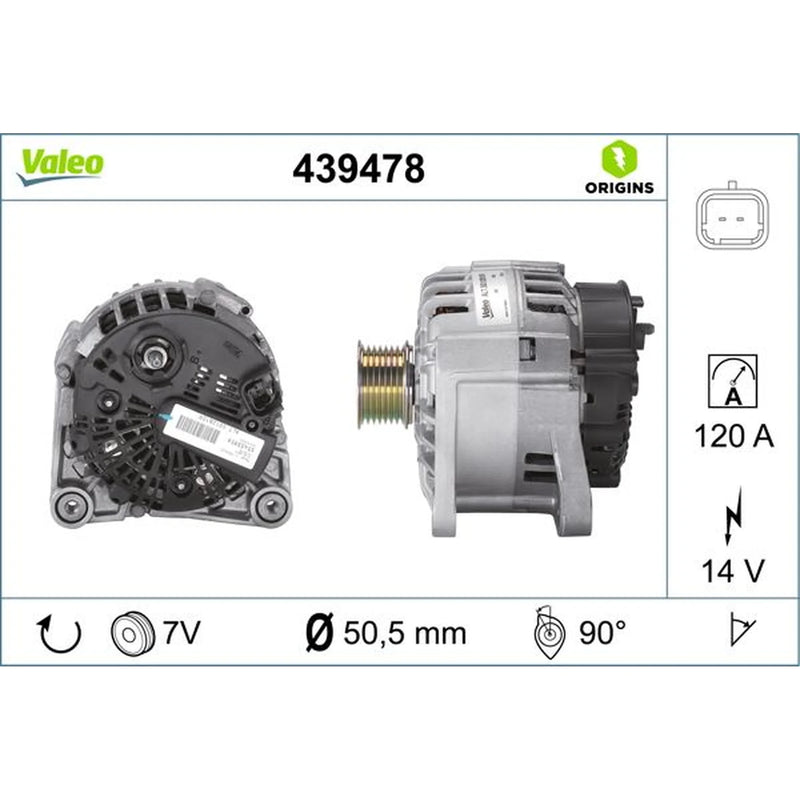 Valeo Car Alternator 12V 439478