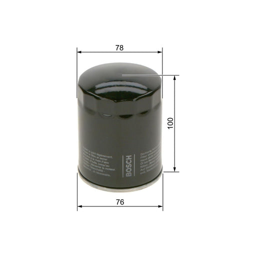 Genuine Bosch Car Oil Filter P7271 Fits Porsche 911 Carrera - 3.6 - 94-98 F02640 Bosch  - Town Parts